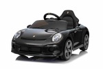 Elektrické autíčko RUF GT 12V, čierne, Otváracie dvere, 2.4 GHz diaľkové ovládanie, LED sv