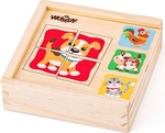 Woody Minipuzzle - Zvieratká