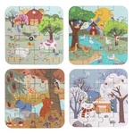 2Kids Toys Puzzle fa dobozban Négy évszak