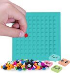 PIXIE CREW panneau mosaïque carré turquoise
