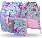 BAAGL SADA 3 Luftiger Kolibri: Rucksack, Federmäppchen, Tasche