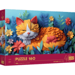 Trefl Puzzle 160 Jubiläum - Paper Art: Kätzchen