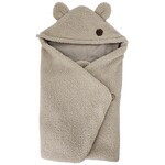 EKO Fußsack für Autositz buclé mit Baumwolle Dunkel Beige 110x100cm