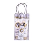ACCENTRA Set da bagno Winter Glamour in borsetta trasparente Vaniglia e muschio 2x 200ml + 1x