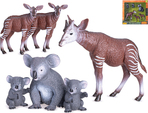 Zvieratká safari s mláďatami 4-12cm 6ks