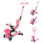 Globber kolobežka Go Up Baby lights 360 ° Coral Pink