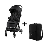 Set Kočík FLYLITE + cestovná taška zadarmo, Carbon Black