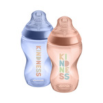 Dojčenská fľaša, anti-colic, 3m+, 340 ml, 2ks