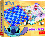 Trefl Hra Dáma a Mlyn -  Lilo &amp; Stitch