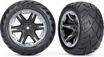 Traxxas koleso 2.8", disk RXT čierny-chróm, pneu Anaconda (2WD zadné) (2)
