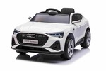 Elektrické autíčko Audi E-tron Sportback 12V, biele, široké jednomiestne sedadlo