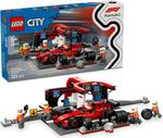 LEGO® City 60443 F1® Boxenstopp und Boxencrew mit Ferrari Auto