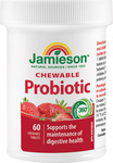 Jamieson Probiotic comprimés à sucer saveur fraise 60tbl.