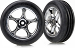 Traxxas kolo 2.2", disk Tracer strieborný, pneu Ribbed (2)