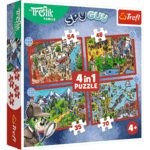 Trefl Puzzle 4v1 Obľúbení Treflíci