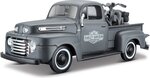 Maisto - Harley-Davidson Custom, 1948 Ford F-1 Pickup + 1:24 1942 WLA Flathead, 1:24