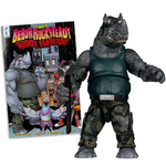 McFarlane figura a Teenage Mutant Ninja Turtles Rocksteady 5in akció képregénnyel