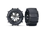 Traxxas kolo 2.8", disk All-Start čierny chróm, pneu Paddle (pár)