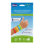 CHICCO Pulseras de silicona perfumadas 5 uds
