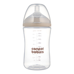 CANPOL BABIES Антиколикова бутилка Natural shape 260ml