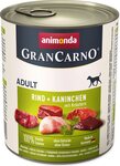 Limenka Animonda Gran Carno Adult govedina i kunić sa začinskim biljem 800g