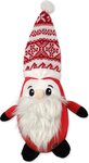 Hračka Dog Fantasy Winter Tale Santa s čapicou, pískací 40cm
