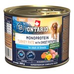 Konzerva Ontario Adult monoprotein morčacie paté s batátmi 200g