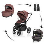 Kolica Move Cross 5X + autosjedalica XM Plus i-Size, Amber Brown
