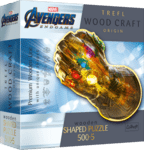 Trefl Drevené puzzle 500+5 - Avengers Rukavica nekonečna