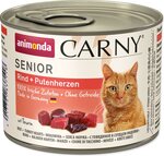 Lata Animonda Carny senior corazón de res y pavo 200g