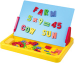 PLAYGO - Lavagna magnetica e da disegno portatile 58 pezzi