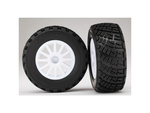 Traxxas koleso 2.2/3.0", disk Rally biely, pneu Gravel S1 (2)