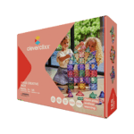 Cleverclixx Mágneses építőkészlet Creative Pack Pasztell – 125 db