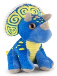 Dinosaur triceratops modrý plyšová hračka 27cm