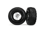 Traxxas koleso 2.2/3.0", disk SCT Split-Spoke saténový-čierny, pneu SCT (2)