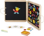 Janod Magnetická tabuľa s magnetkami origami puzzle Geometrické tvary