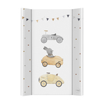 CEBA BABY Matelas à langer 2-bords avec planche rigide (50x70) Ultra Light Bunny Driver