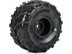 Pro-Line kerék 1:16, Dreadnaught gumiabroncs, fekete felni (4): Arrma Gorgon/Quake Grom