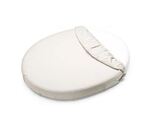 PETITE&amp;MARS Napínacia plachta nepremokavá do oválnej postieľky Soft Dream Oval 84 x 50 Whi