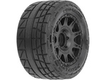 Pro-Line koleso s pneu 1:18 Menace Street H12mm, disk čierny (4): Granite GROM