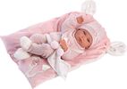 Llorens 73860 NEW BORN DIEVČATKO - realistická bábika bábätko s celovinylovým telom - 40cm
