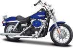 Maisto - HD - Motocykel - 2006 Dyna Street Bob, metal modrá, séria 44, blister box, 1:18
