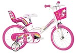 DINO Bikes - Bicicleta infantil 14" 144 RUN Unicornio 2019
