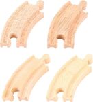 Bigjigs Rail Kurze Rundschiene 10 cm 4 Stk