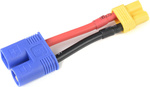 Konverzný kábel EC3 prístroj - XT-30 batéria 14AWG
