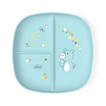 CHICCO Podijeljeni tanjur plavi 12m+