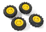Rollytoys Nafukovacie pneumatiky na traktory Farmtrac Premium - žlté