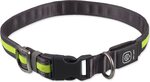 Colier Dog Fantasy USB LED din nylon luminos S-M verde 1,9x35-50cm