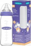 LANSINOH Стъклена бебешка бутилка с биберон NaturalWave® (M) 240ml