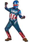 AVENGERS Kapitán Amerika detský kostým veľkosť S(122-128cm)